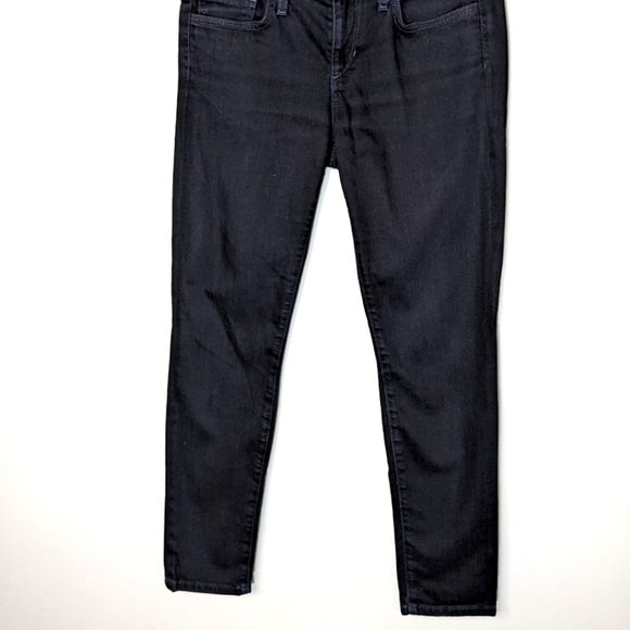 Joe’s Jeans Ankle Cigarette Pant Mid-Rise Jeans Reed Wash Size 26 Black Blue - Picture 4 of 12